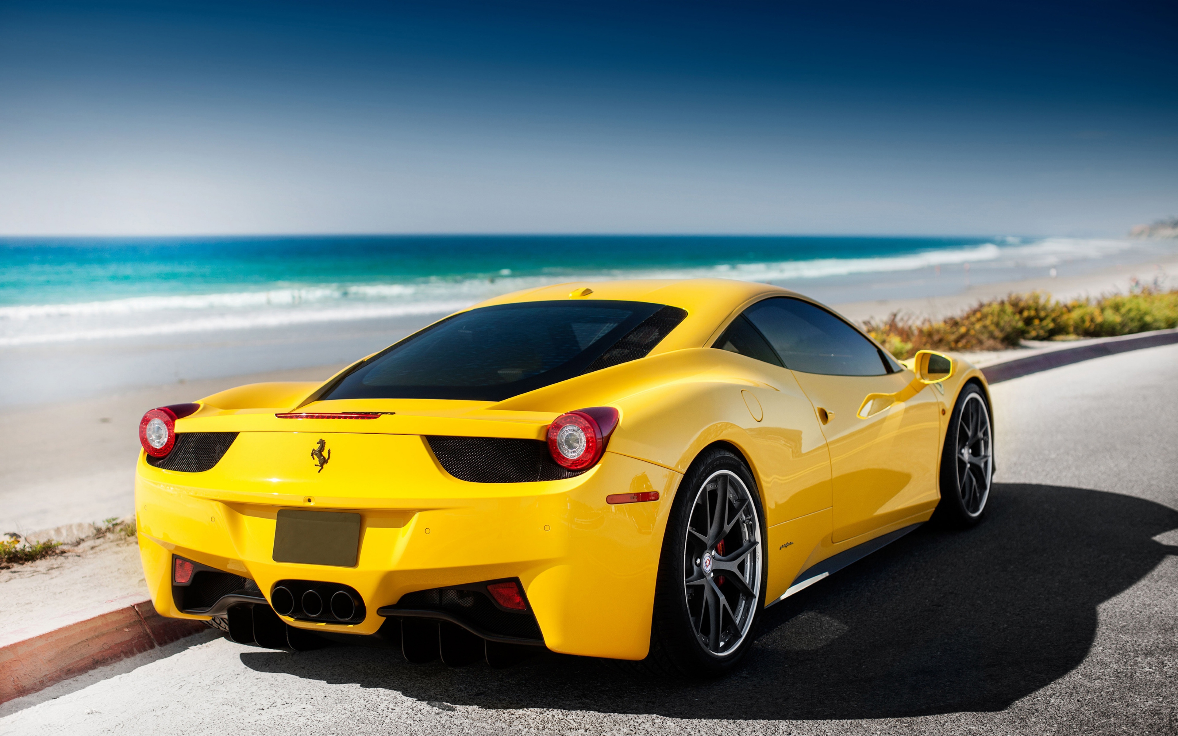 green ferrari cars wallpapers