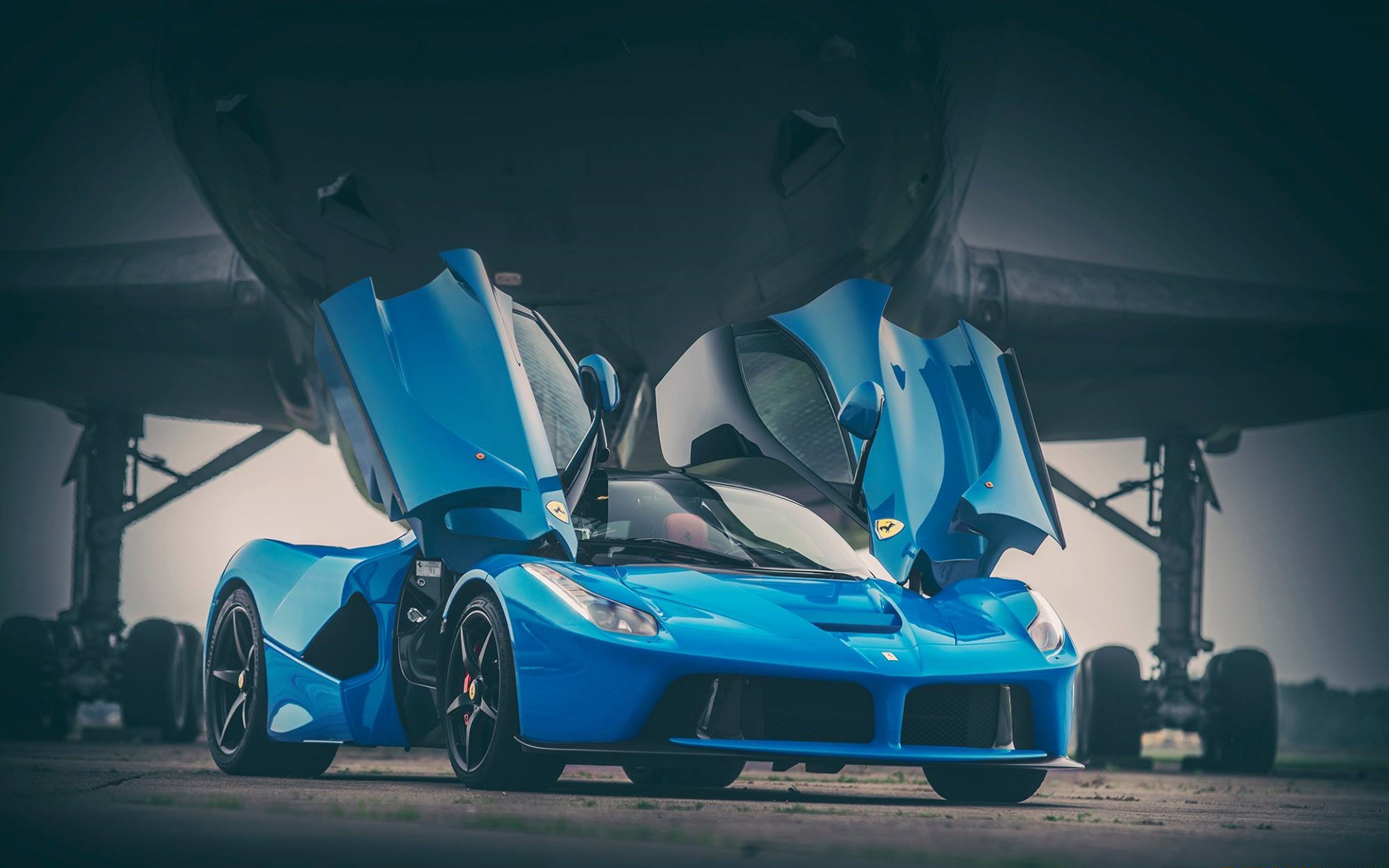 blue ferrari wallpapers