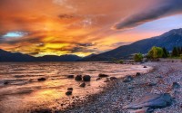 beach at sunset