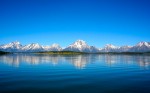 reflected mountains