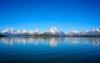 reflected mountains