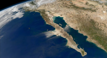 Two aerial view wallpapers of the Earth