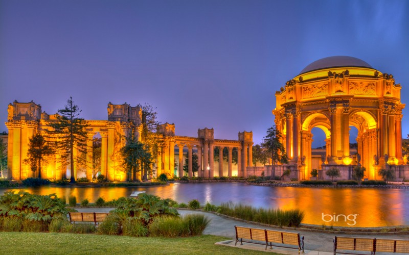 Palace of Fine Arts in the Marina District of San Francisco