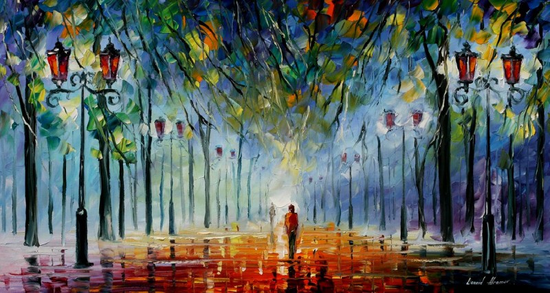 Leonid Afremov impressionistic paintings