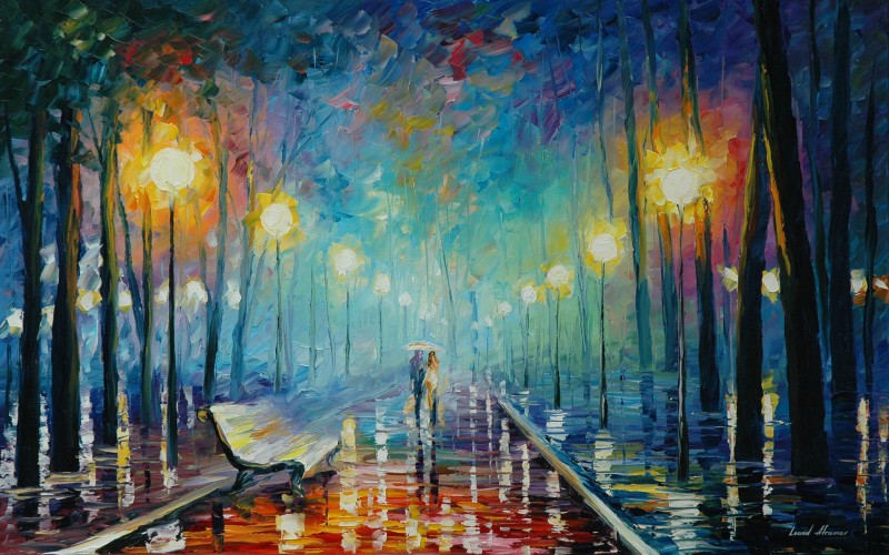 Leonid Afremov impressionistic paintings