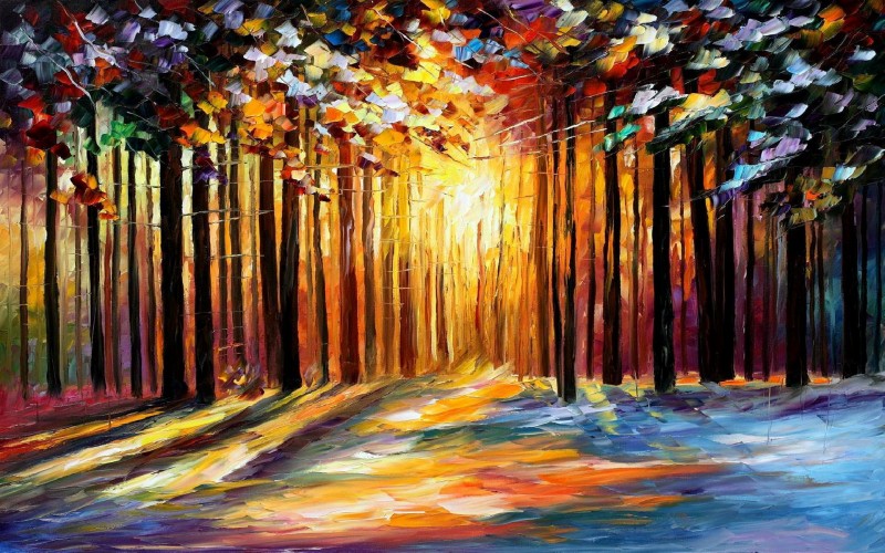 Leonid Afremov impressionistic paintings