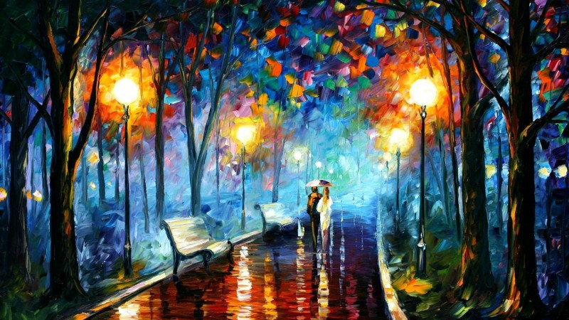 Leonid Afremov impressionistic paintings